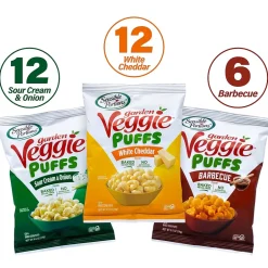 Variety Snack Packs<Sensible Portions Garden Veggie Puffs Variety Pack 0.5 oz., 30/Pack (325-00014)
