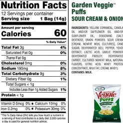 Variety Snack Packs<Sensible Portions Garden Veggie Puffs Variety Pack 0.5 oz., 30/Pack (325-00014)