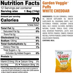 Variety Snack Packs<Sensible Portions Garden Veggie Puffs Variety Pack 0.5 oz., 30/Pack (325-00014)