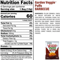 Variety Snack Packs<Sensible Portions Garden Veggie Puffs Variety Pack 0.5 oz., 30/Pack (325-00014)