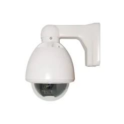 Security Cameras & Systems<SeqCam SEQ7502 Wired Dome Security Camera, Vandal-/Weatherproof, White