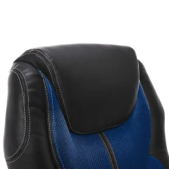 Clearance Amplify Ergonomic Faux Leather Swivel Executive Chair, Blue (43673B) Office Chairs