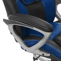 Clearance Amplify Ergonomic Faux Leather Swivel Executive Chair, Blue (43673B) Office Chairs