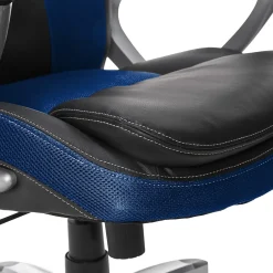 Clearance Amplify Ergonomic Faux Leather Swivel Executive Chair, Blue (43673B) Office Chairs
