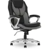 Outlet Amplify Ergonomic Faux Leather/Mesh Swivel Executive Chair, Gray (43673A) Office Chairs