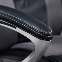 Outlet Amplify Ergonomic Faux Leather/Mesh Swivel Executive Chair, Gray (43673A) Office Chairs