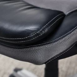 Outlet Amplify Ergonomic Faux Leather/Mesh Swivel Executive Chair, Gray (43673A) Office Chairs