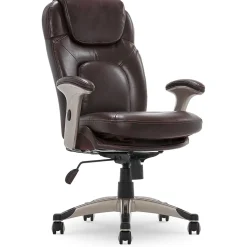 Outlet Back in Motion Bonded Leather Executive Office Chair, Frye Chocolate (44187) Office Chairs