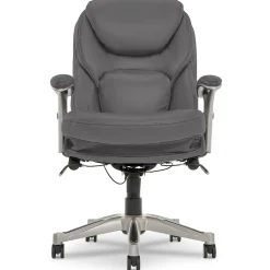 Sale Claremont Ergonomic Faux Leather Swivel Executive Chair with Back in Motion Technology, (44186A) Ergonomic Chairs