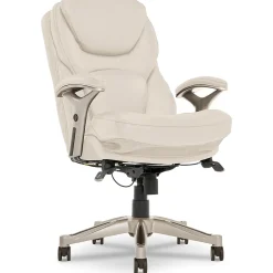 New Claremont Ergonomic Faux Leather Swivel Executive Chair with Back in Motion Technology, (44186C) Ergonomic Chairs