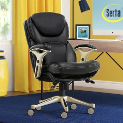 Claremont Ergonomic Leather Swivel Executive Chair with Back in Motion Technology, (CHR200006) Ergonomic Chairs