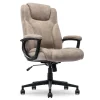Online Comfort Eco Ergonomic Velvet Fabric Swivel Executive Chair, Light Brown (CCHR10006C) Office Chairs
