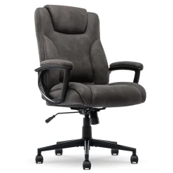 Comfort Eco Ergonomic Velvet Fabric Swivel Executive Chair, Brown (CCHR10006D) Office Chairs