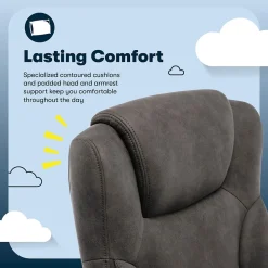 Comfort Eco Ergonomic Velvet Fabric Swivel Executive Chair, Brown (CCHR10006D) Office Chairs