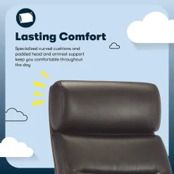 Hot Comfort Ergonomic Bonded Leather Swivel Executive Chair, Brown (CHR10130B) Office Chairs