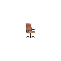 Online Comfort Ergonomic Bonded Leather Swivel Executive Chair, Cognac (CHR10130D) Office Chairs