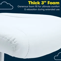 Essentials Armless Ergonomic Bonded Leather/Mesh Swivel Task Chair, (48740D) Ergonomic Chairs