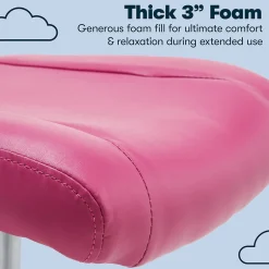 Online Essentials Armless Ergonomic Bonded Leather/Mesh Swivel Task Chair, (48740E) Ergonomic Chairs