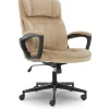 Best Executive Office Chair, Microfiber, Light Beige, Seat Size: 20.75''W x 19.5"D, Back Size: 20.25"W x 26.50"H (CHR200002) Office Chairs