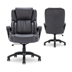 New Garret Ergonomic Bonded Leather Swivel Executive Chair, (43520F) Ergonomic Chairs