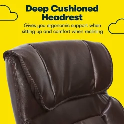 Hannah I Ergonomic Bonded Leather Swivel Executive Chair, (43670G) Office Chairs