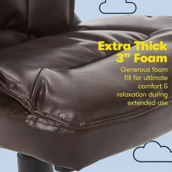 Hannah I Ergonomic Bonded Leather Swivel Executive Chair, (43670G) Office Chairs