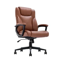 Discount Hannah II Ergonomic Bonded Leather Swivel Executive Chair, (43672H) Ergonomic Chairs