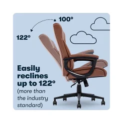 Discount Hannah II Ergonomic Bonded Leather Swivel Executive Chair, (43672H) Ergonomic Chairs