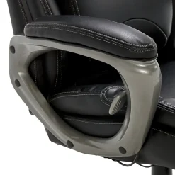 Best My Fit Ergonomic Bonded Leather Swivel Executive Chair, Black (CHR100013) Office Chairs