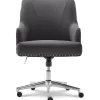 Style Leighton Fabric Swivel Home Office Chair, Graphite (47925B) Office Chairs