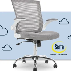 Online Works Creativity Mesh Back Polyester Computer and Desk Chair, Gray (CHR10023B) Office Chairs
