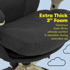 Hot Works Ergonomic Fabric Swivel Executive Chair with Back in Motion Technology, (44186E) Ergonomic Chairs