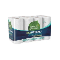 Paper Towels<Seventh Generation Recycled Paper Towels, 2-ply, 156 Sheets/Roll, 8 Rolls/Pack (13739PK)