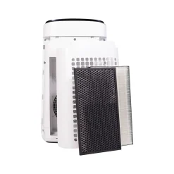 Air Purifiers<Sharp Plasmacluster True HEPA Console Air Purifier, 3-Speed, White/Black (FX-J80UW)