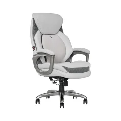 Sale S-600 Active Lumbar Ergonomic Bonded Leather Swivel Executive Massage Chair, (60098-OWHT) Ergonomic Chairs