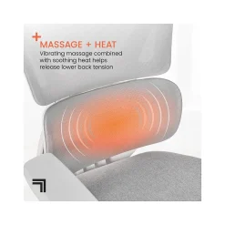 Clearance S-850 Ergonomic Mesh Swivel Computer and Desk Chair, Light Gray/White (60106-LGRYWHT) Office Chairs