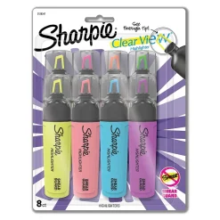 Sharpie Clear View Highlighter, Chisel Tip, Assorted, 8/Pack (1971843) Discount