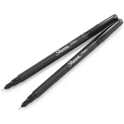 Sharpie Felt Pen, Fine Point, 0.4mm, Black Ink, 36/Box (2083009) New