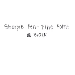 Sharpie Felt Pens, Fine Point, 0.4mm, Black Ink, 4/Pack (1742661) New