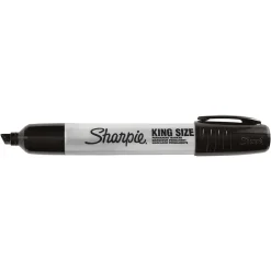 Sharpie King Size Permanent Markers, Chisel Tip, , 4/Pack (15661) Black Clearance