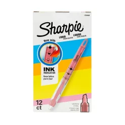 Sharpie Liquid Highlighter, Chisel Tip, Pink, Dozen (1754464) Hot