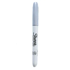 Sharpie Metallic Permanent Marker, Fine Point, Silver, 12/Pack (19365-PK12) Hot