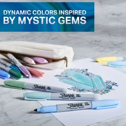 Sharpie Mystic Gems Permanent Markers, Fine Tip, Assorted, 24/Pack (2136727) Sale