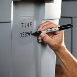 Sharpie Permanent Marker, Fine Tip, , 5/Pack (30665) Black New