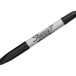 Sharpie Permanent Marker, Twin Tip, Black Ink, 2/Pack (32162) Online