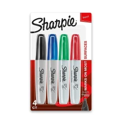 Sharpie Permanent Marker, Chisel Tip, Assorted, 4/Set (38254PP/2184826) Assorted Colors Best