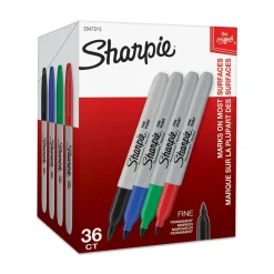 Sharpie Permanent Markers, Fine Tip, Assorted, 36/Pack (1921559) Assorted Colors Clearance