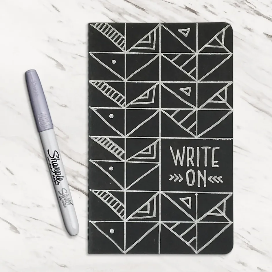 Sharpie Permanent Markers, Fine Tip, Assorted Metallic, 6/Pack (2029678) Assorted Metallics NEW Sale