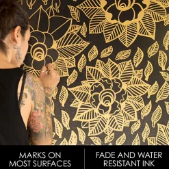 Sharpie Permanent Markers, Fine Tip, Assorted Metallic, 6/Pack (2029678) Assorted Metallics NEW Sale