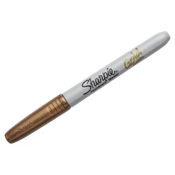 Sharpie Permanent Markers, Fine Tip, Assorted Metallic Inks, 2/Pack (1829202) Hot